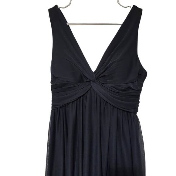 Birdy Grey Lianna Bridesmaid Dress Pockets Navy Blue Medium - Picture 6 of 13